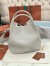 Loro Piana Bale Large Bag in Dust Stone Grained Leather