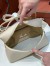 Loro Piana Extra Bag L27 in Cream Grained Calfskin