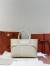 Loro Piana Ghiera Small Shopper in Light Travertine Grained Leather