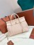 Loro Piana Loom L32 Bag in Cream Grained Leather