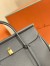 Loro Piana Loom L32 Bag in Navy Blue Grained Leather