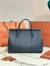 Loro Piana Loom L32 Bag in Navy Blue Grained Leather