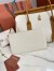 Loro Piana Loom L32 Bag in White and Tan Grained Leather