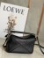 Loewe Puzzle Mini Bag In Black Calfskin