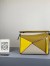 Loewe Puzzle Small Bag In Multicolour Ochre Calfskin
