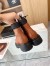 Prada Chelsea Boots in Cognac Leather and Re-Nylon
