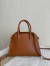 The Row Margaux 10 Top Handle Bag in Brown Leather 