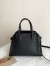 The Row Margaux 10 Top Handle Bag in Black Suede Leather