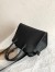 The Row Margaux 10 Top Handle Bag in Black Suede Leather