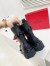 Valentino Black Roman Stud Combat Boots with Tonal Studs