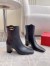 Valentino VLogo The Bold Edition Ankle Boots 70mm in Black Calfskin