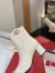 Valentino VLogo The Bold Edition Ankle Boots 70mm in White Calfskin