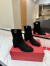 Valentino VLogo The Bold Edition Ankle Boots 70mm in Black Suede Leather