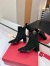 Valentino VLogo The Bold Edition Ankle Boots 70mm in Black Suede Leather