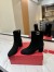 Valentino VLogo The Bold Edition Ankle Boots 70mm in Black Suede Leather