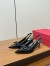 Valentino Rockstud Bow Slingback Pumps 60mm in Black Patent Leather 