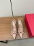 Valentino Rockstud Bow Slingback Pumps 60mm in Beige Patent Leather
