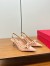 Valentino Rockstud Bow Slingback Pumps 60mm in Beige Patent Leather