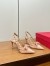 Valentino Rockstud Bow Slingback Pumps 100mm in Powder Patent Leather