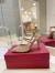 Valentino Rockstud Pumps 100mm in Nude Mesh with Crystal