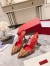Valentino Vlogo Slingback Pumps 80mm In Red Toile Iconographe 