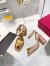 Valentino One Stud Sandals 90mm In Rose Cannelle Calfskin