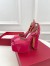 Valentino Tan-Go Platform Sandals 155mm In Rose Red Patent Leather