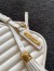 Saint Laurent Lou Camera Bag in White Quilted Leather