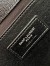 Saint Laurent Kate Chain Small Bag In Noir Grained Leather