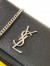 Saint Laurent Kate Chain Medium Bag In Noir Grained Leather