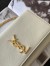 Saint Laurent Kate Chain Medium Bag In White Grained Leather