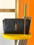 Saint Laurent Kate Reversible Medium Bag In Black Suede and Leather