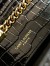 Saint Laurent Kate Tassel Small Bag In Black Crocodile-embossed Leather