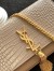 Saint Laurent Kate Tassel Medium Bag In Beige Crocodile-embossed Leather