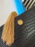 Saint Laurent Kate Tassel Medium Bag In Black Crocodile-embossed Leather