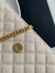 Saint Laurent Envelope Small Bag In White Grained Leather