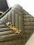 Saint Laurent Envelope Medium Bag In Khaki Green Grained Leather