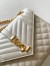 Saint Laurent Envelope Medium Bag In White Grained Leather