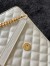 Saint Laurent Envelope Medium Bag In White Grained Leather