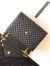 Saint Laurent Envelope Large Bag In Black Grained Leather