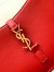 Saint Laurent Le 5 À 7 Hobo Bag in Red Smooth Leather