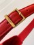 Saint Laurent Le 5 À 7 Hobo Bag in Red Smooth Leather