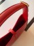 Saint Laurent Le 5 À 7 Hobo Bag in Red Smooth Leather