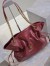 Saint Laurent Jamie 4.3 Large Pochon in Bordeaux Lambskin