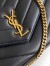 Saint Laurent LouLou Medium Bag in Black Matelasse Lambskin