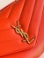 Saint Laurent LouLou Medium Bag in Orange Matelasse Lambskin