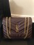 Saint Laurent LouLou Medium Chain Bag In Burgundy Quilted Calfskin