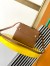Saint Laurent Manhattan Mini Shoulder Bag in Brown Calfskin