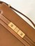 Saint Laurent Manhattan Mini Shoulder Bag in Brown Calfskin