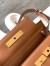 Saint Laurent Manhattan Small Shoulder Bag in Brown Calfskin